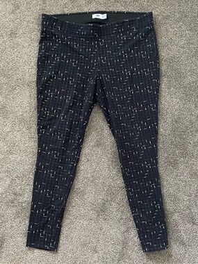 Old Navy Black Speckled Stretch Waist Pants